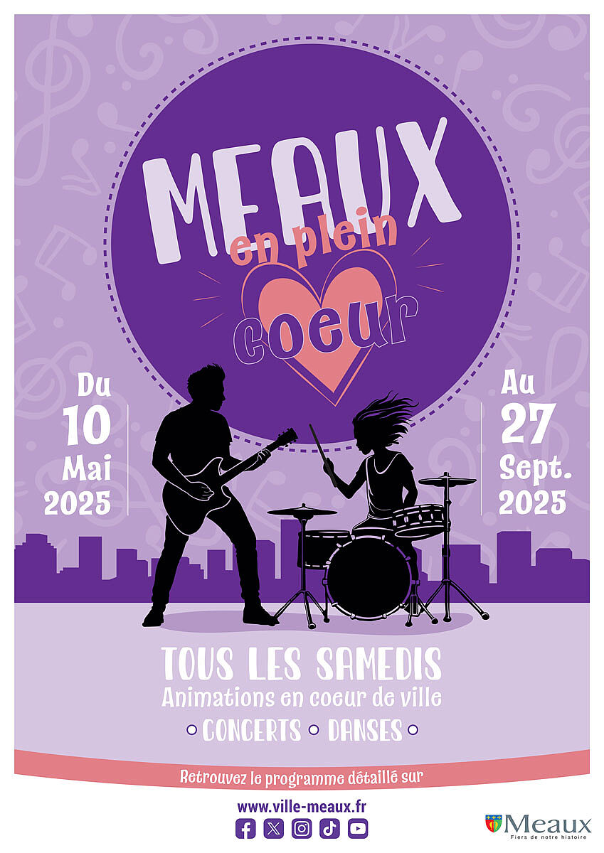 Affiche de Meaux en Plein Coeur - du 10 mai au 27 septembre