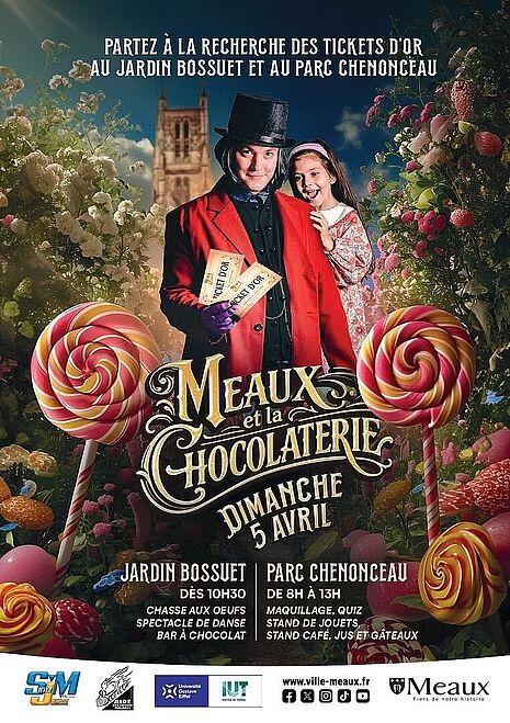 Meaux et la Chocolaterie - affiche - Agrandir l'image (fenêtre modale)