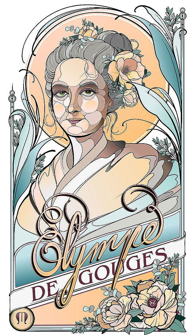 Olympe de Gouges, Portrait de l’artiste SoZ