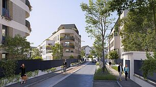 Reconversion de l’ancien site Transdev - Rue Paul Barennes - Agrandir l'image (fenêtre modale)