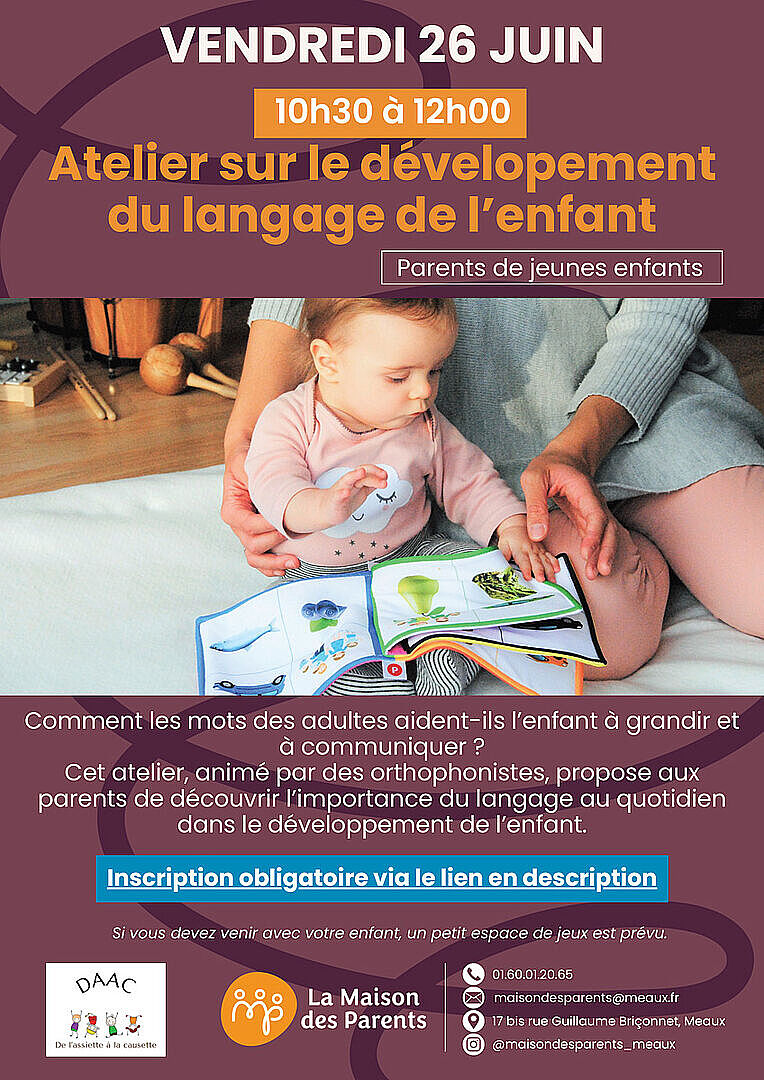 Atelier sur le dévelopement du langage de l’enfant