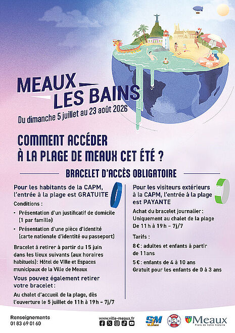 COMMENT ACCÉDER À LA PLAGE DE MEAUX CET ÉTÉ ?