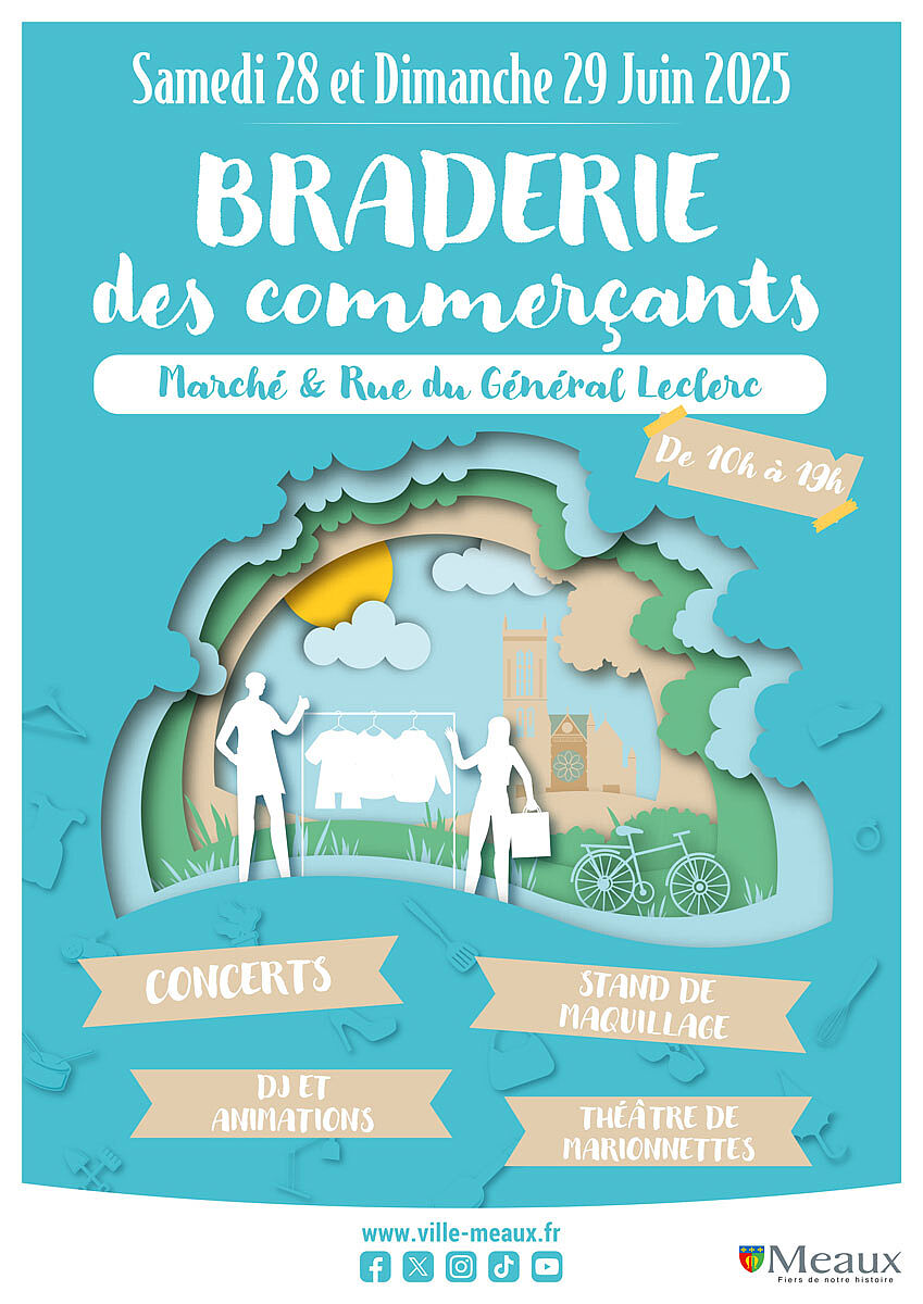 affiche Braderie de Meaux - Agrandir l'image (fenêtre modale)